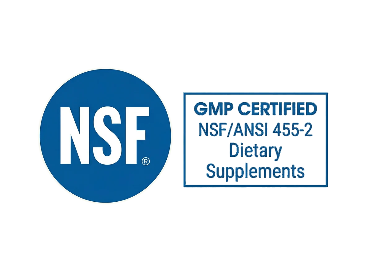 Manufacturing quality standards badge.